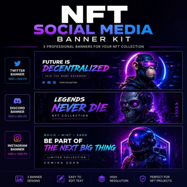 NFT Social Media Banner Kit